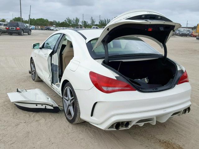 WDDSJ4EB0FN259421 - 2015 MERCEDES-BENZ CLA 250 WHITE photo 3