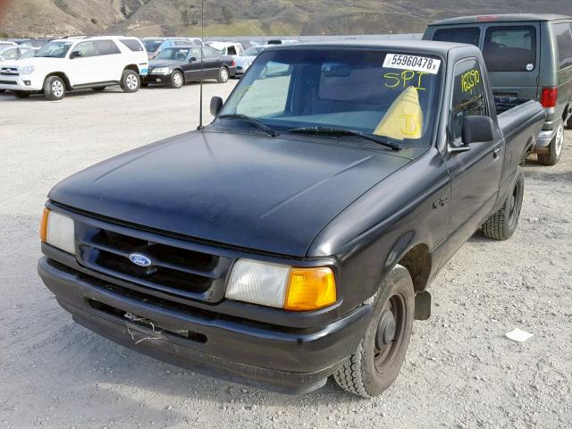 1FTCR10U8TUC60929 - 1996 FORD RANGER BLACK photo 2