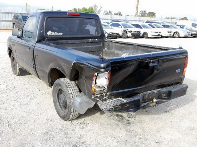 1FTCR10U8TUC60929 - 1996 FORD RANGER BLACK photo 3