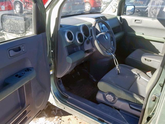 5J6YH28674L006554 - 2004 HONDA ELEMENT EX GREEN photo 9