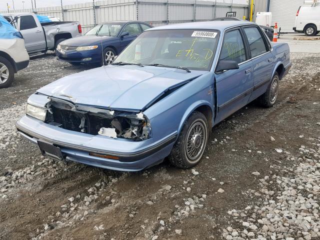 1G3AL54N8M6362675 - 1991 OLDSMOBILE CUTLASS CI BLUE photo 2