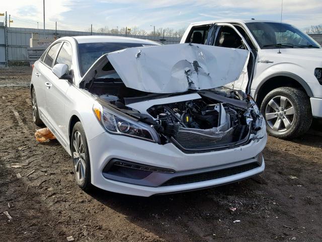 5NPE34AF3HH451350 - 2017 HYUNDAI SONATA SPO WHITE photo 1