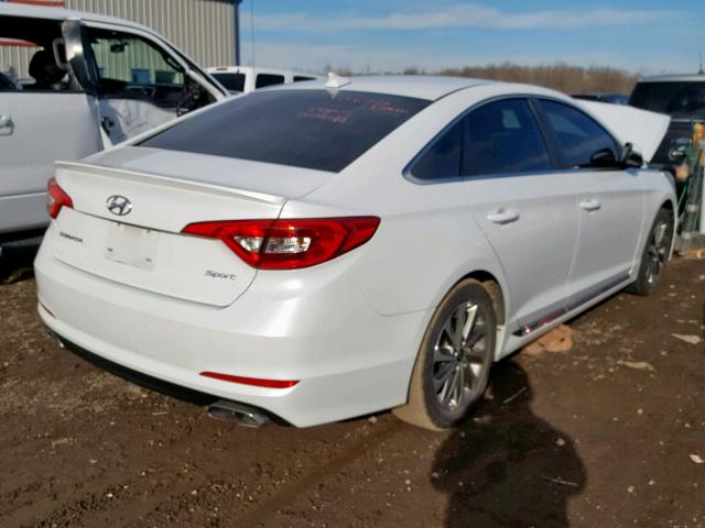 5NPE34AF3HH451350 - 2017 HYUNDAI SONATA SPO WHITE photo 4