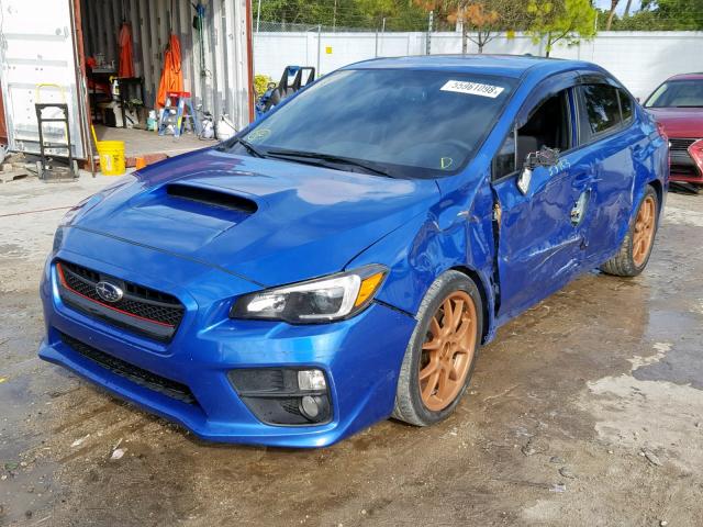 JF1VA1A65F9815204 - 2015 SUBARU WRX BLUE photo 2