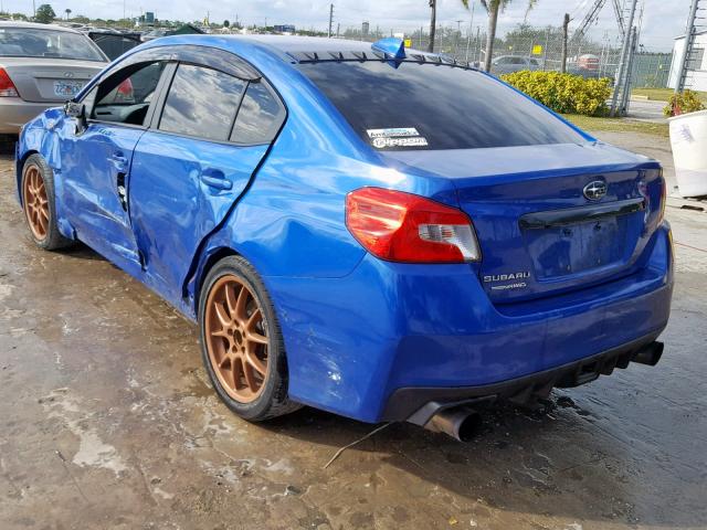 JF1VA1A65F9815204 - 2015 SUBARU WRX BLUE photo 3