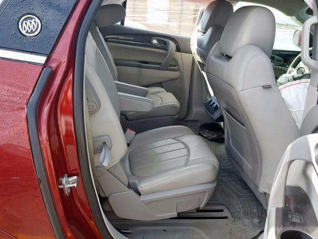 5GAKRBKD3GJ101985 - 2016 BUICK ENCLAVE BURGUNDY photo 6