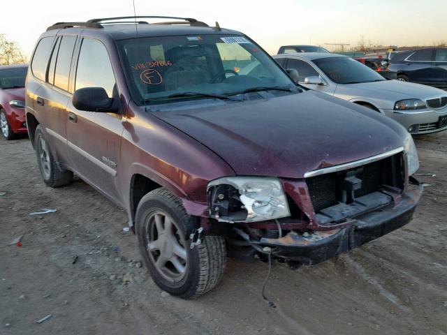 1GKDT13S462319866 - 2006 GMC ENVOY MAROON photo 1