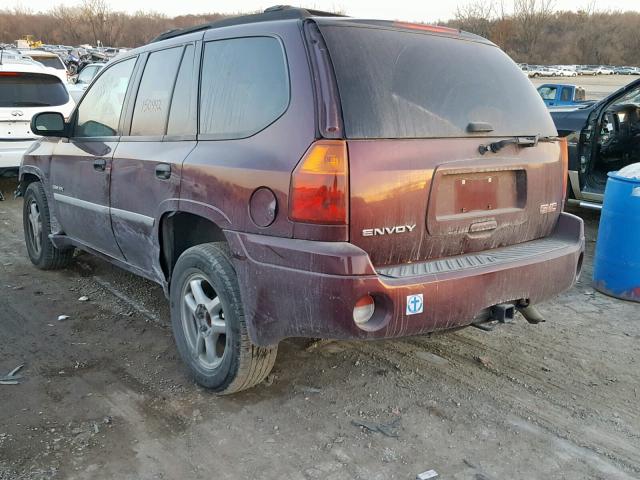 1GKDT13S462319866 - 2006 GMC ENVOY MAROON photo 3