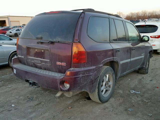 1GKDT13S462319866 - 2006 GMC ENVOY MAROON photo 4