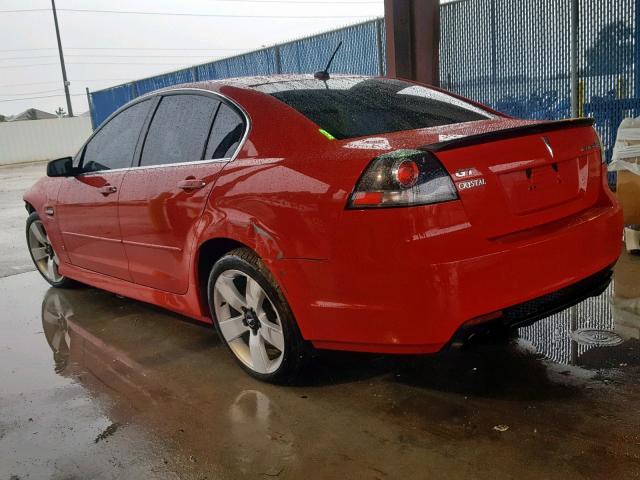 6G2EC57Y28L138548 - 2008 PONTIAC G8 GT RED photo 3