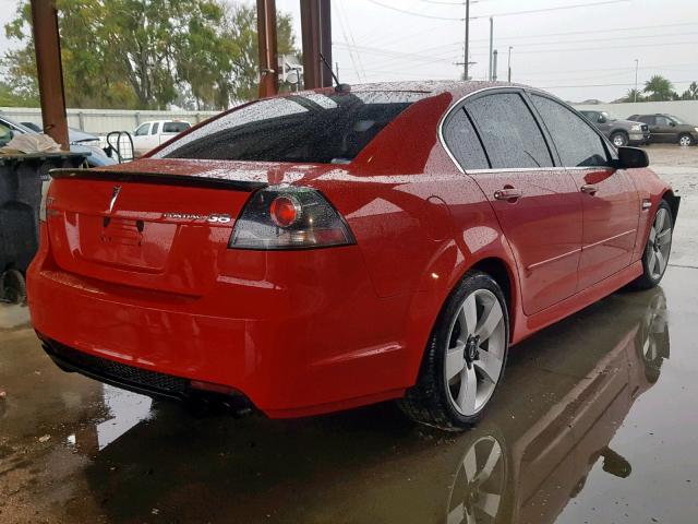 6G2EC57Y28L138548 - 2008 PONTIAC G8 GT RED photo 4