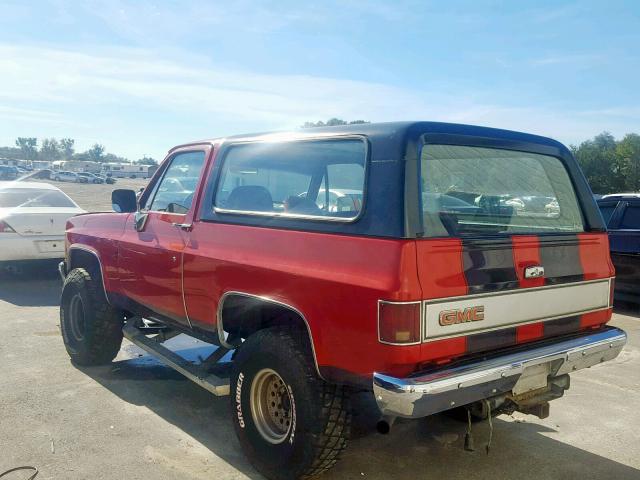 1GKEV18K4JF511085 - 1988 GMC JIMMY V15 BLUE photo 3