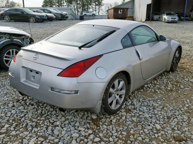 JN1AZ34D13T118721 - 2003 NISSAN 350Z COUPE SILVER photo 4