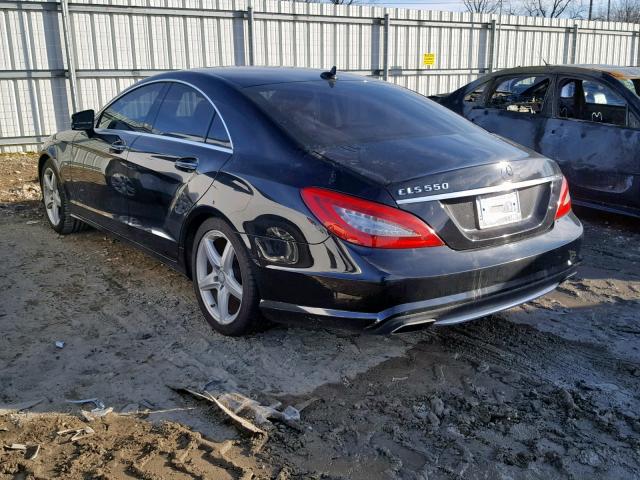 WDDLJ7DB0CA016136 - 2012 MERCEDES-BENZ CLS 550 BLACK photo 3