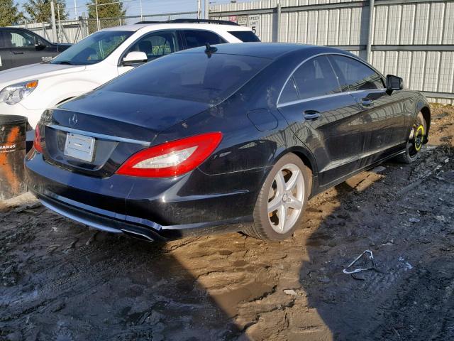 WDDLJ7DB0CA016136 - 2012 MERCEDES-BENZ CLS 550 BLACK photo 4