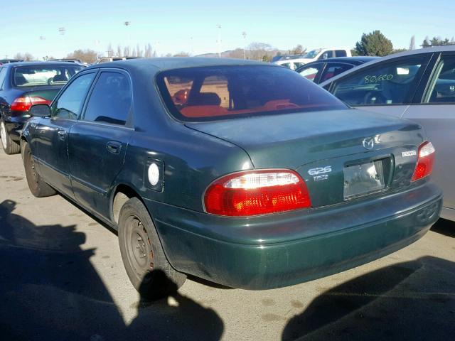 1YVGF22C315211191 - 2001 MAZDA 626 ES GREEN photo 3