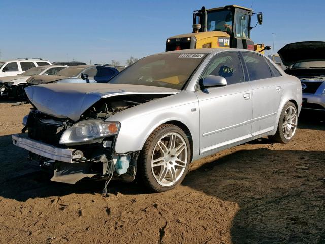 WAUEF78E88A161342 - 2008 AUDI A4 S-LINE SILVER photo 2