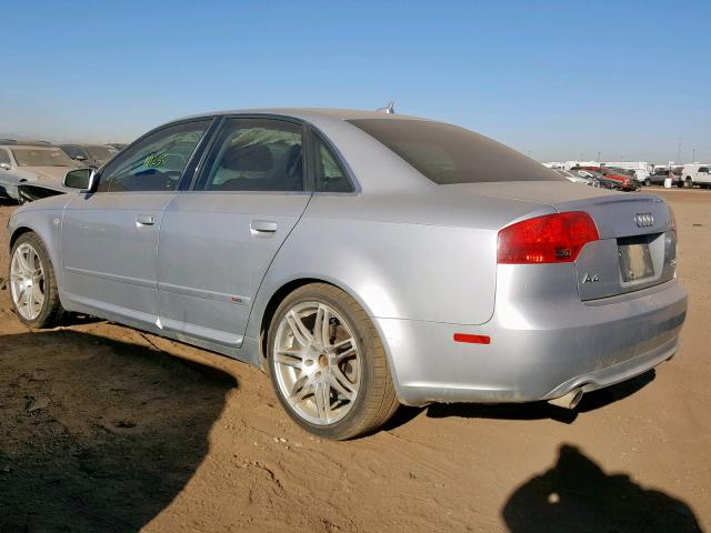 WAUEF78E88A161342 - 2008 AUDI A4 S-LINE SILVER photo 3