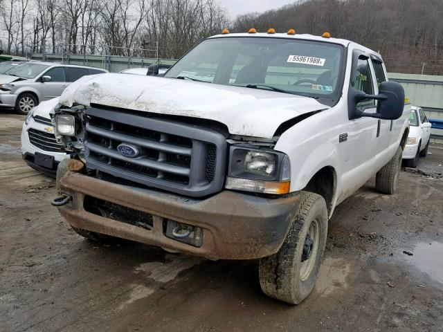 1FTSW31L34ED59871 - 2004 FORD F350 SRW S WHITE photo 2