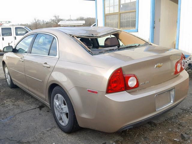 1G1ZG57B78F242180 - 2008 CHEVROLET MALIBU LS GOLD photo 3