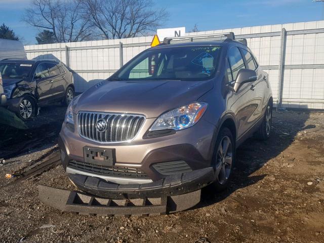 KL4CJASB0EB628225 - 2014 BUICK ENCORE BEIGE photo 2