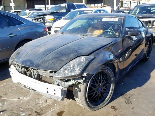 JN1AZ34E43T010814 - 2003 NISSAN 350Z COUPE BLACK photo 2