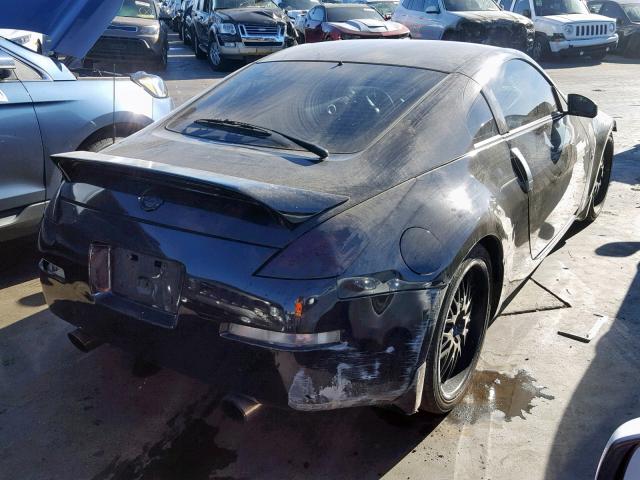 JN1AZ34E43T010814 - 2003 NISSAN 350Z COUPE BLACK photo 4