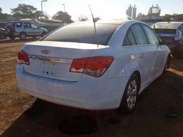 1G1PC5SH8C7245462 - 2012 CHEVROLET CRUZE LS WHITE photo 4