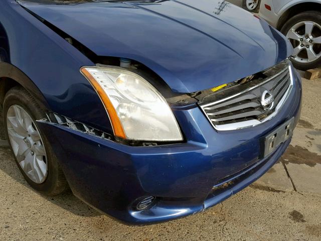 3N1AB6AP6AL644798 - 2010 NISSAN SENTRA 2.0 BLUE photo 9