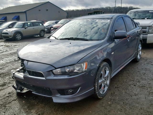 JA3AU86U78U039219 - 2008 MITSUBISHI LANCER GTS GRAY photo 2