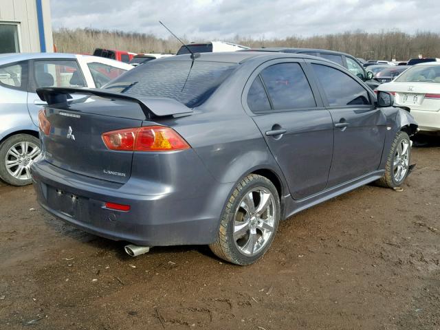 JA3AU86U78U039219 - 2008 MITSUBISHI LANCER GTS GRAY photo 4