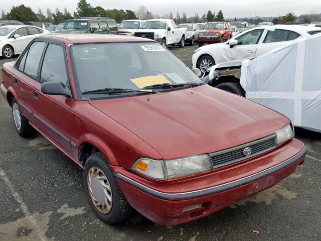 1NXAE94A5NZ313747 - 1992 TOYOTA COROLLA DL BURGUNDY photo 1