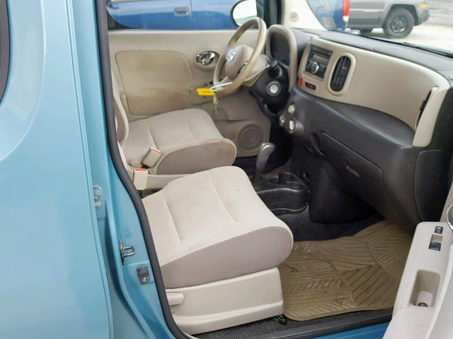 JN8AZ2KR2AT168051 - 2010 NISSAN CUBE BASE BLUE photo 5