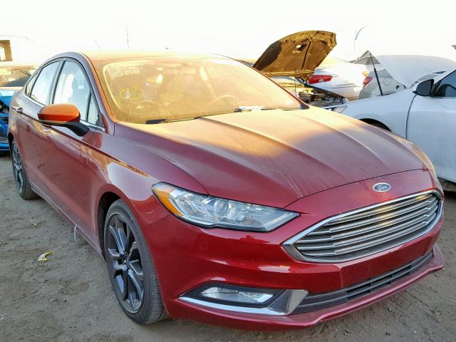 3FA6P0G73JR180784 - 2018 FORD FUSION S RED photo 1