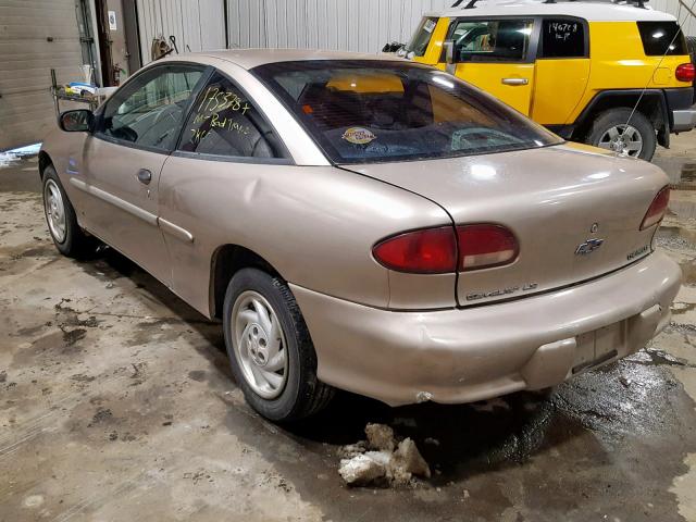 1G1JC1241X7304451 - 1999 CHEVROLET CAVALIER B TAN photo 3