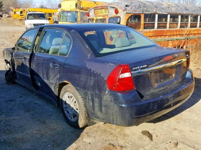 1G1ZS57FX7F287615 - 2007 CHEVROLET MALIBU LS 蓝色 照片 3