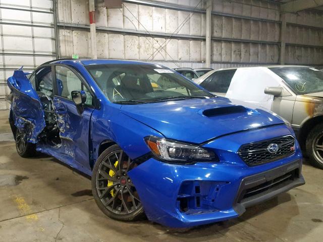 JF1VA2M6XJ9829996 - 2018 SUBARU WRX STI BLUE photo 1