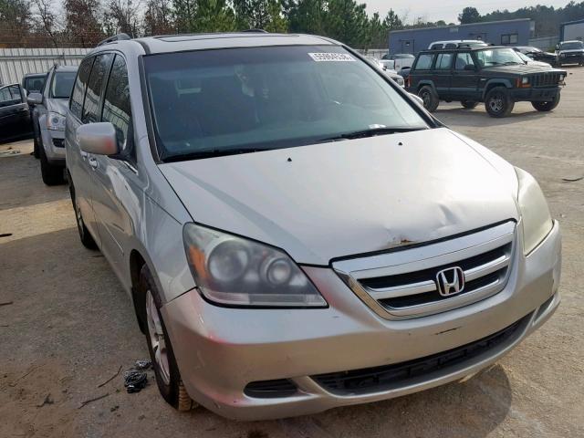 5FNRL38627B109838 - 2007 HONDA ODYSSEY EX SILVER photo 1