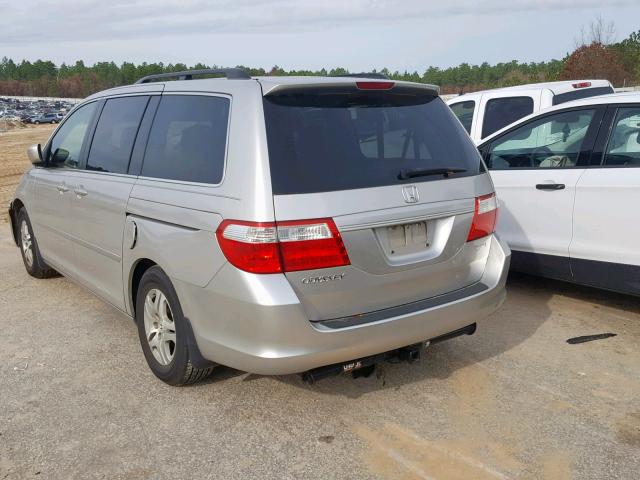 5FNRL38627B109838 - 2007 HONDA ODYSSEY EX SILVER photo 3