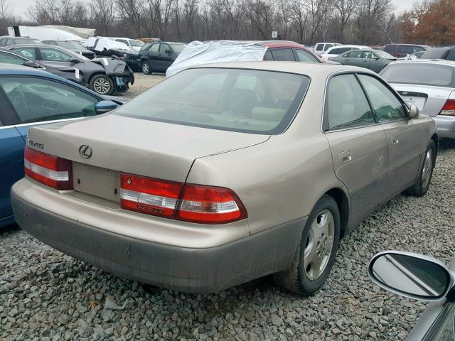 JT8BF28G1Y5090387 - 2000 LEXUS ES 300 BEIGE photo 4