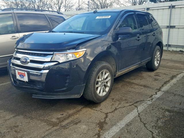 2FMDK3GC2DBC33519 - 2013 FORD EDGE SE BLACK photo 2