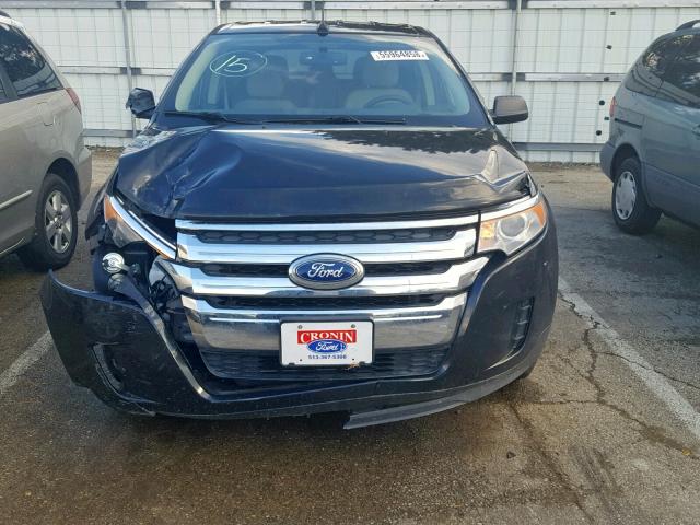 2FMDK3GC2DBC33519 - 2013 FORD EDGE SE BLACK photo 9