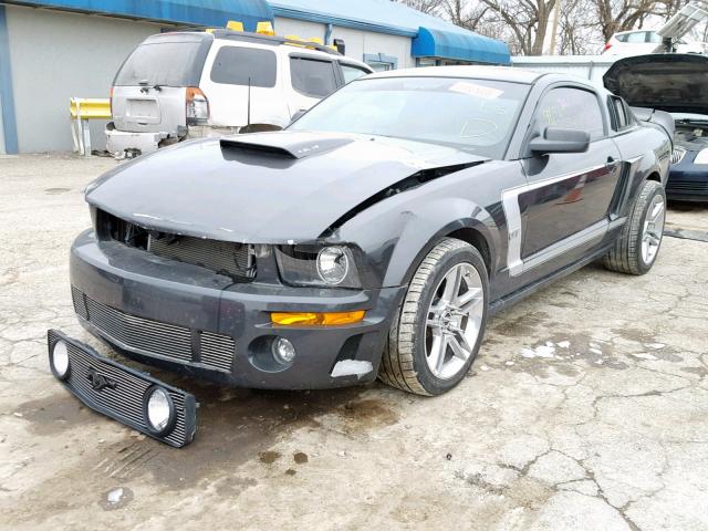 1ZVFT82H375218933 - 2007 FORD MUSTANG GT BLACK photo 2