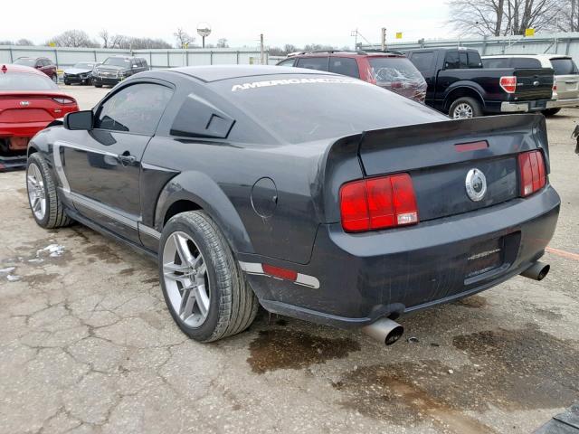 1ZVFT82H375218933 - 2007 FORD MUSTANG GT BLACK photo 3