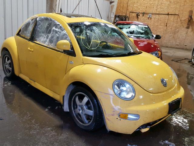 3VWCD21C9YM478770 - 2000 VOLKSWAGEN NEW BEETLE YELLOW photo 1