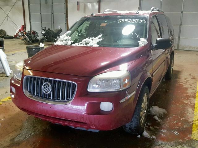 5GADV33L35D157551 - 2005 BUICK TERRAZA CX MAROON photo 2