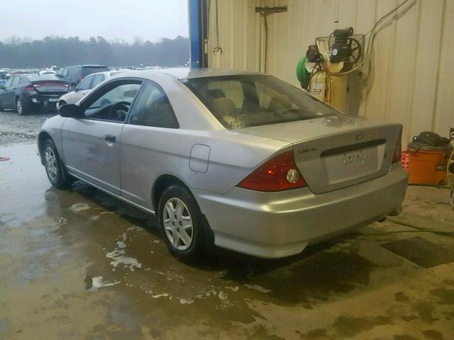 1HGEM22115L070271 - 2005 HONDA CIVIC DX V SILVER photo 3