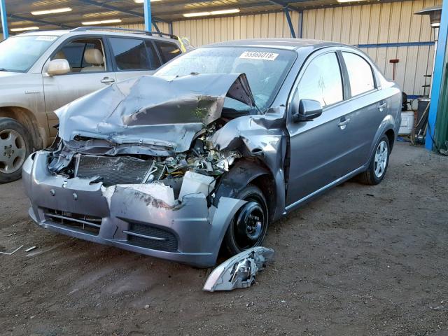 KL1TD5DE1AB118110 - 2010 CHEVROLET AVEO LS GRAY photo 2