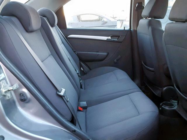 KL1TD5DE1AB118110 - 2010 CHEVROLET AVEO LS GRAY photo 6