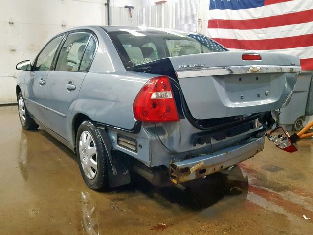 1G1ZS57F37F288296 - 2007 CHEVROLET MALIBU LS 蓝色 照片 3